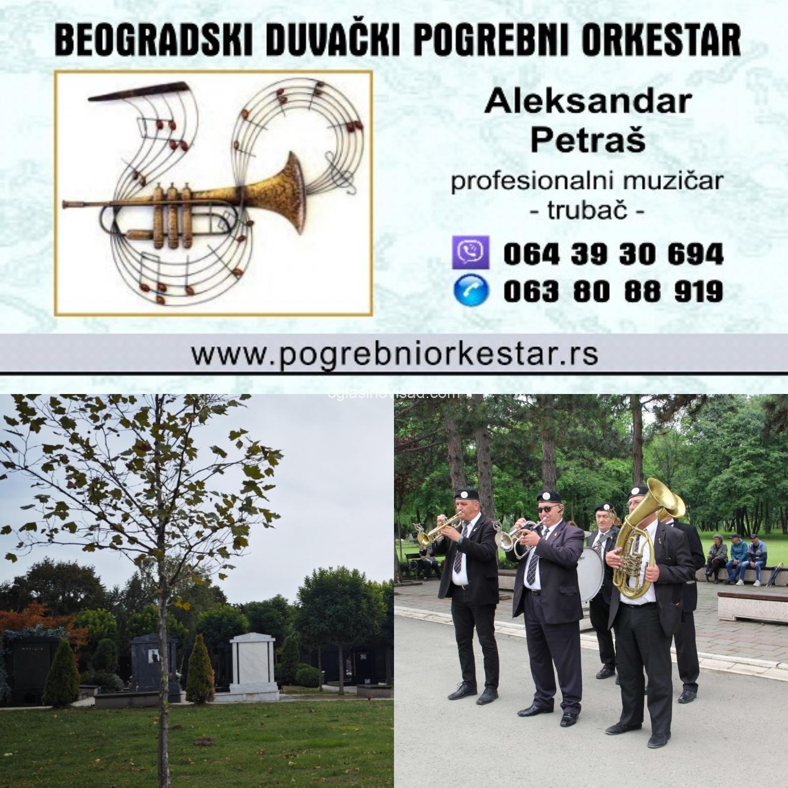 Pogrebni orkestar Beograd, trubači pleh muzika, sahrane groblje Nova Bežanija