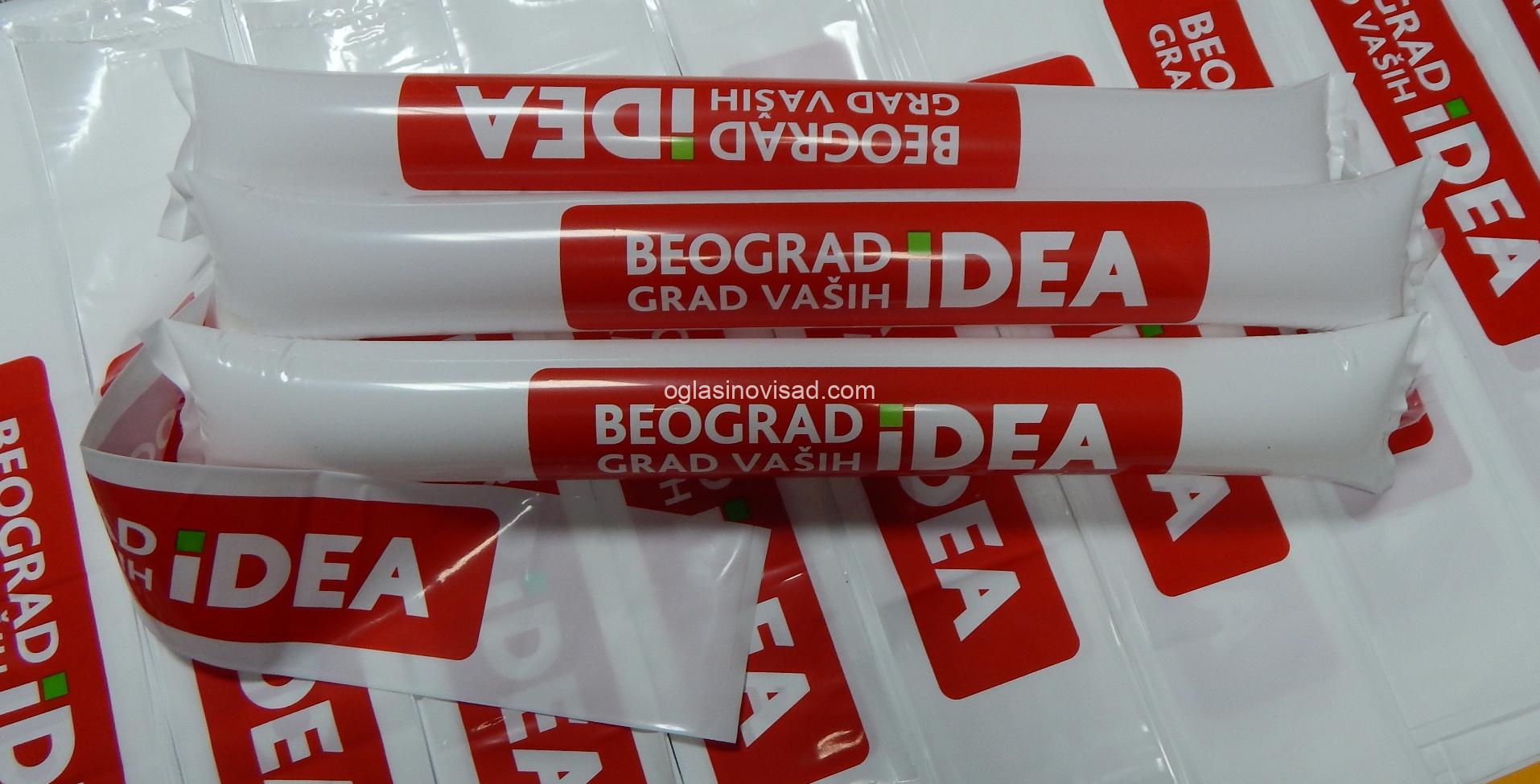 Navijačke udaraljke sa štampom dvobojno _ Beograd grad IDEA _ 03